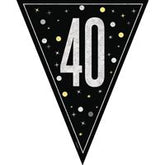 Bannière fanions - GLITZ 40 - Noir - 9'